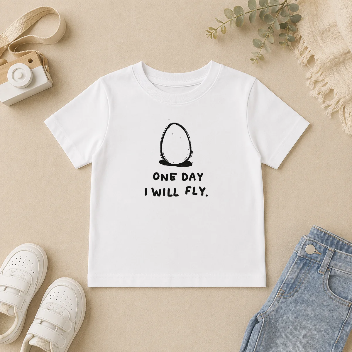Nice One Day I Will Fly Kids T Shirt Nice One Day I Will Fly Kids T-Shirt