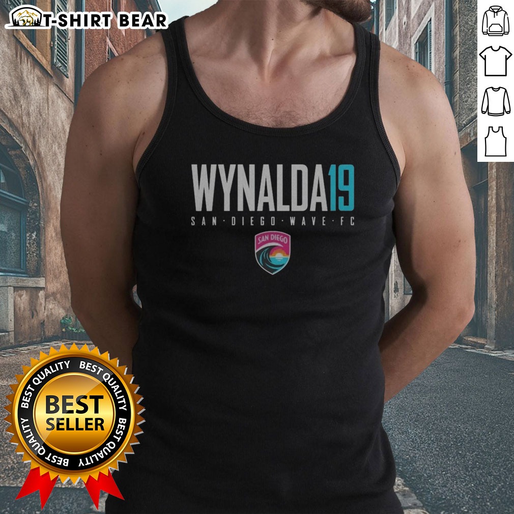 Nice San Diego Wave FC Wynalda 19 San Diego Wave FC Soccer Team Shirt on Tank Top Nice San Diego Wave FC Wynalda 19 San Diego Wave FC Soccer Team Shirt shown as a tank top preview