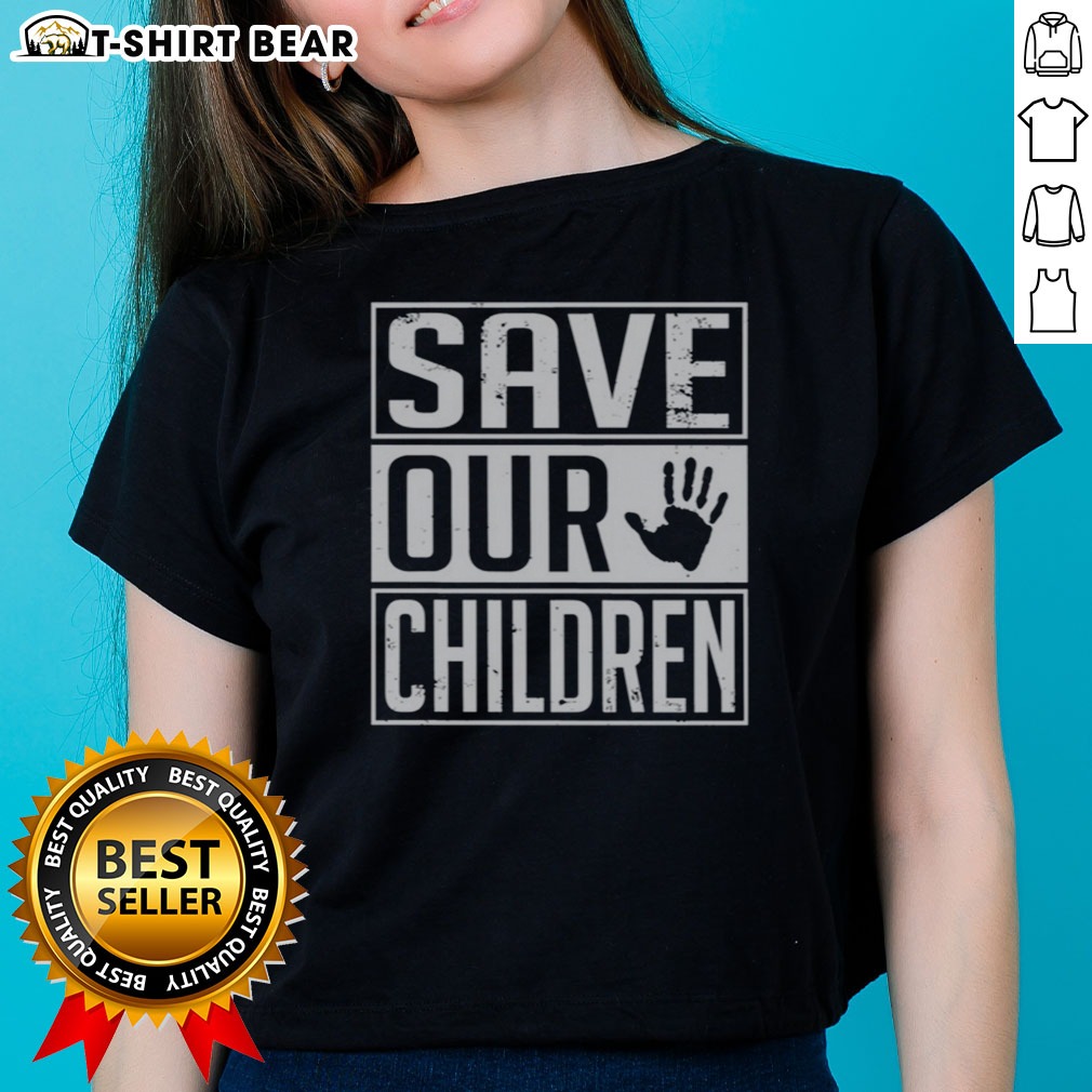 Nice Save Our Children Awareness Vintage Shirt on Ladies Shirt Nice Save Our Children Awareness Vintage Shirt shown as a ladies shirt preview