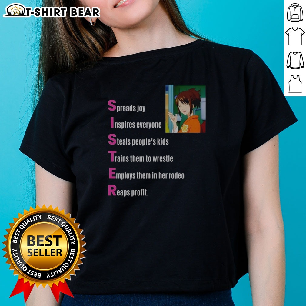Nice Shimura Tae Sister Gintama Shirt on Ladies Shirt Nice Shimura Tae Sister Gintama Shirt shown as a ladies shirt preview
