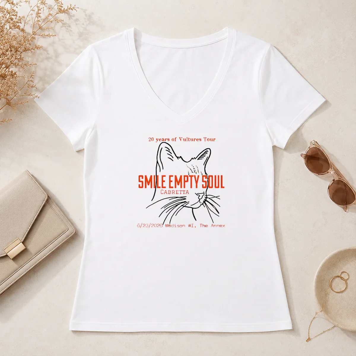 Nice Smile Empty Soul Cabretta 20 V-Neck Shirt Nice Smile Empty Soul Cabretta 20 V-Neck Shirt