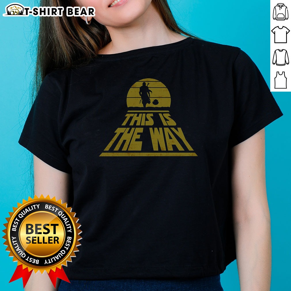 Nice The Mandalorian And Grogu Star Ladies Shirt Nice The Mandalorian And Grogu Star Ladies Shirt