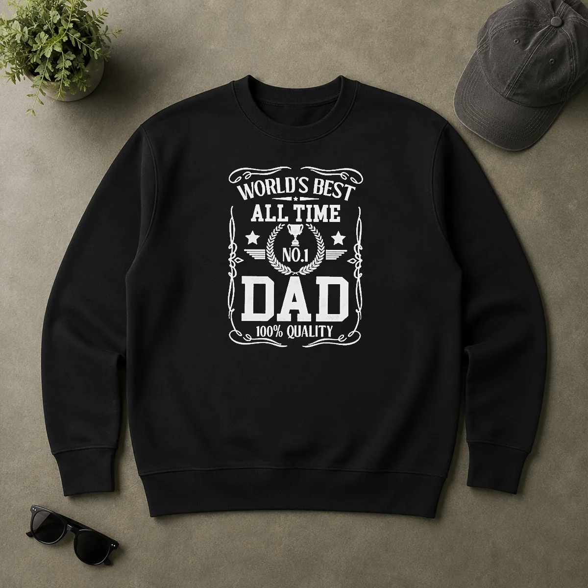 Nice World'S Best All Time #1 Dad Sweater Nice World'S Best All Time #1 Dad Sweater
