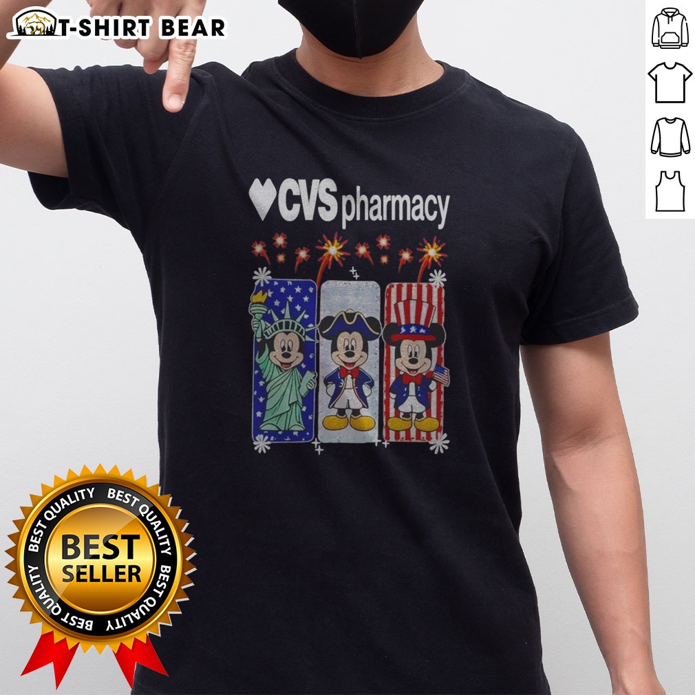 Official Heart CVS Pharmacy Mickey Mouse Statue Of Liberty USA Patriotic Shirt on Classic Shirt Official Heart CVS Pharmacy Mickey Mouse Statue Of Liberty USA Patriotic Shirt shown as a classic shirt preview