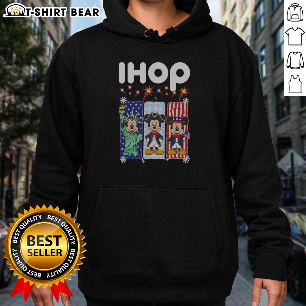 Official Ihop Mickey Mouse Statue Of Liberty Patriot Independence Day Shirt on Hoodie Official Ihop Mickey Mouse Statue Of Liberty Patriot Independence Day Shirt shown as a hoodie preview