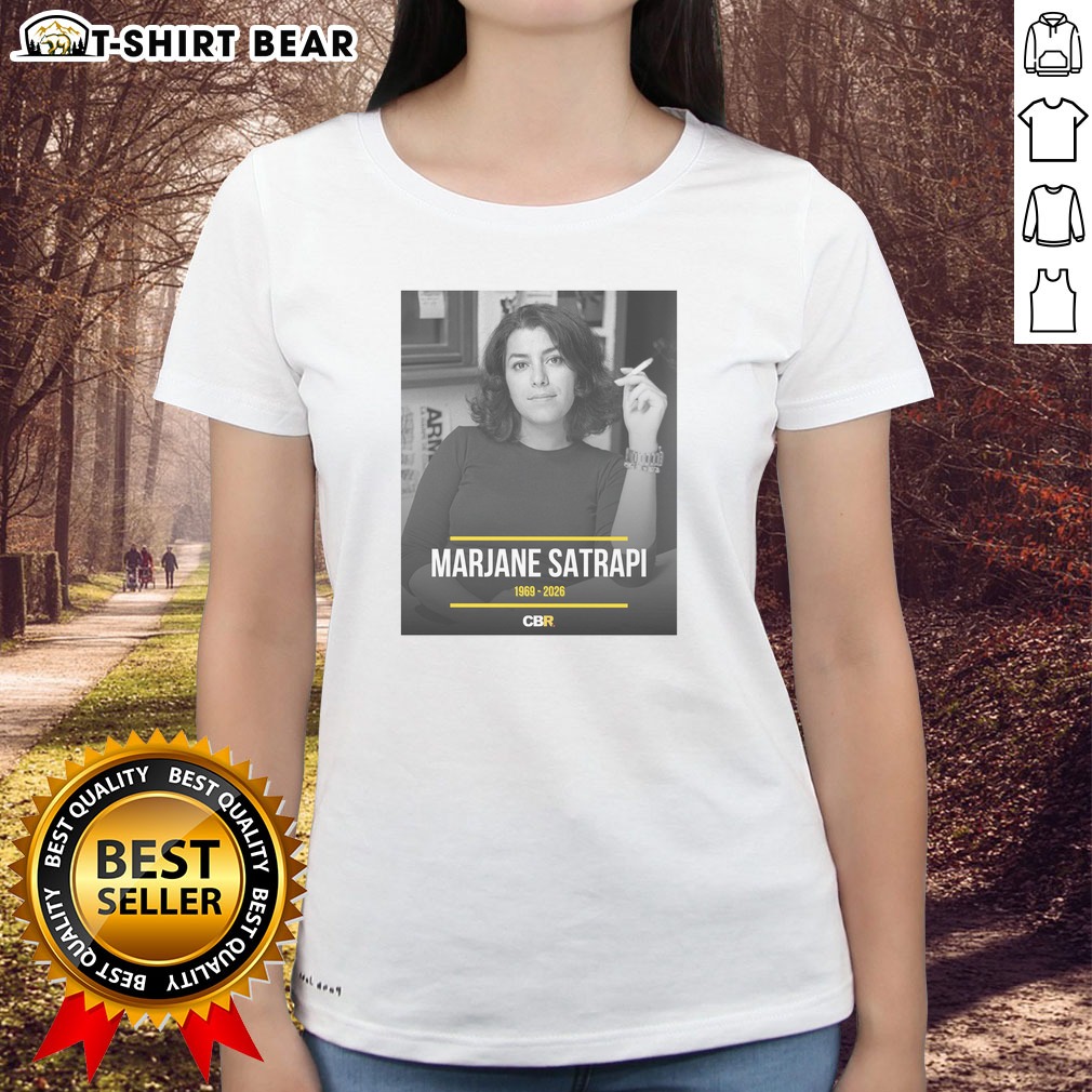 Official Marjane Satrapi French Iranian Artist Author And Filmmaker Dies At 56 Memorial Tribute Hoodie Shirt on Ladies Shirt Official Marjane Satrapi French Iranian Artist Author And Filmmaker Dies At 56 Memorial Tribute Hoodie Shirt shown as a ladies shirt preview