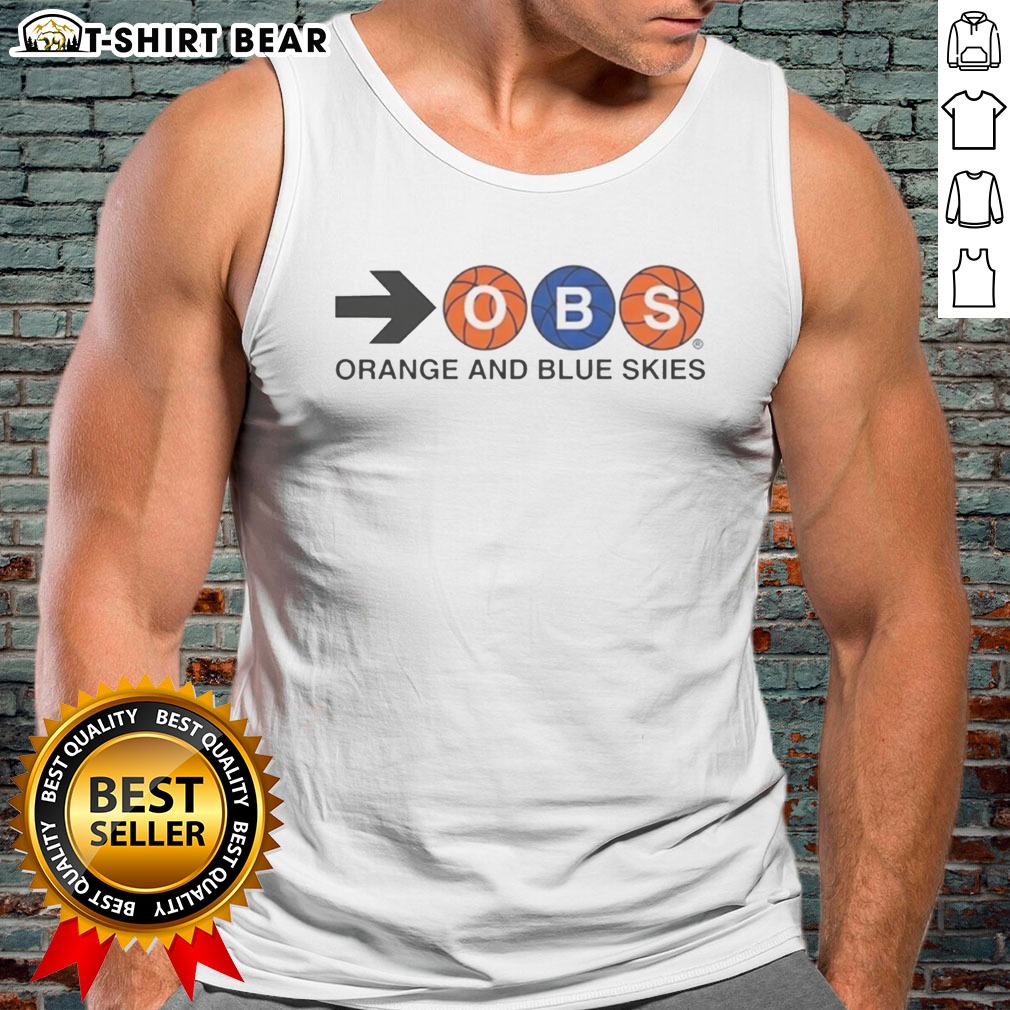 Official Orange And Blue Skies Hoodie Shirt on Tank Top Official Orange And Blue Skies Hoodie Shirt shown as a tank top preview