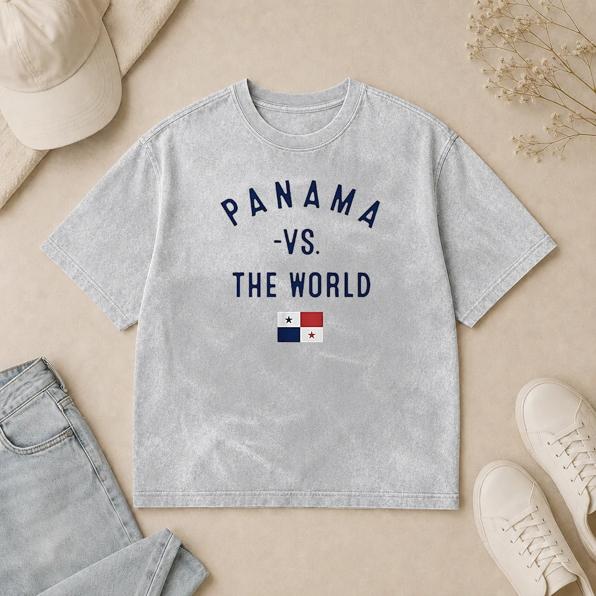 Official Panama Vs The World Panama Flag Panama National Soccer Team FIFA World Cup 2026 Washed T Shirt Official Panama Vs The World Panama Flag Panama National Soccer Team FIFA World Cup 2026 Washed T-Shirt