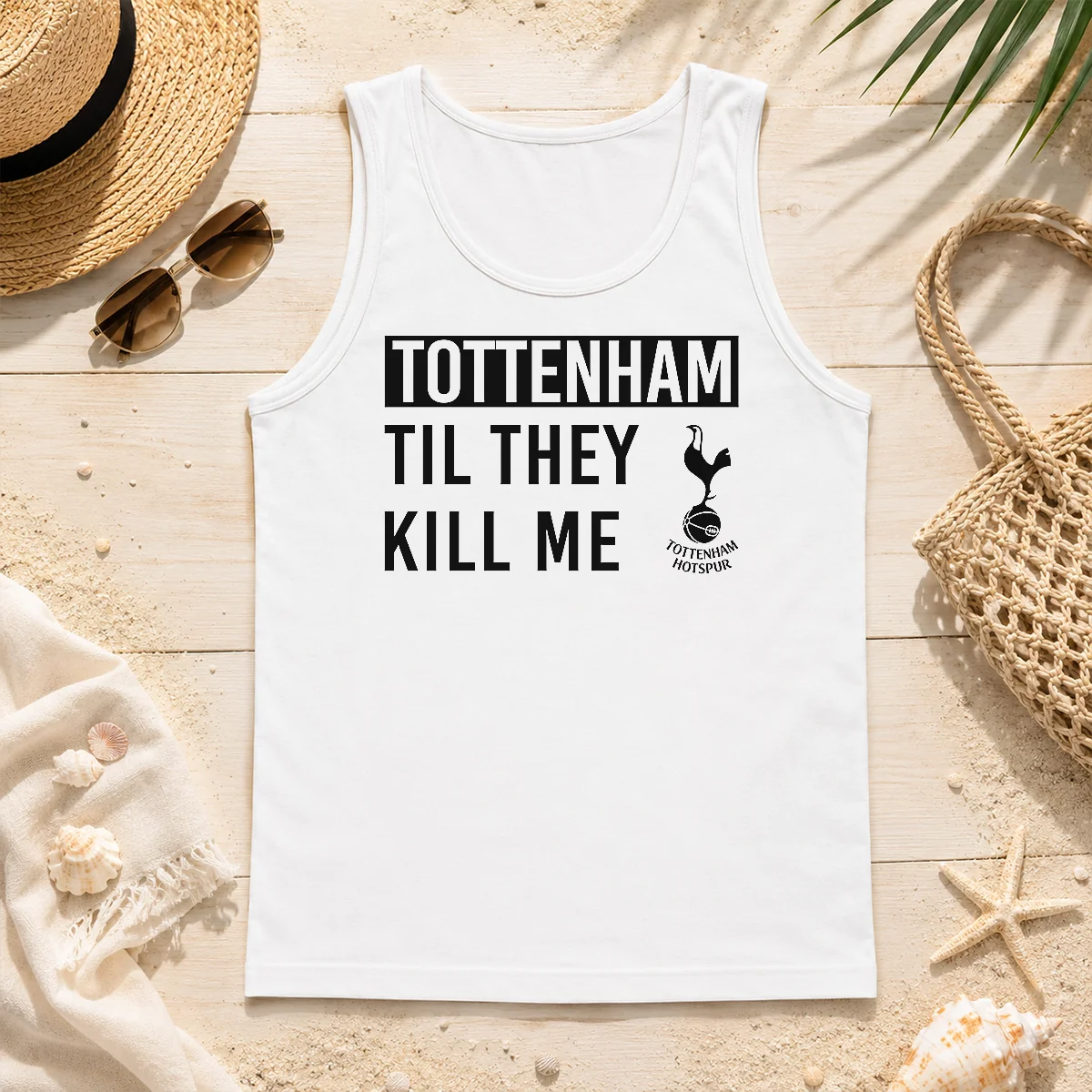 Official Tottenham Til They Kill Me Tank Top Official Tottenham Til They Kill Me Tank Top