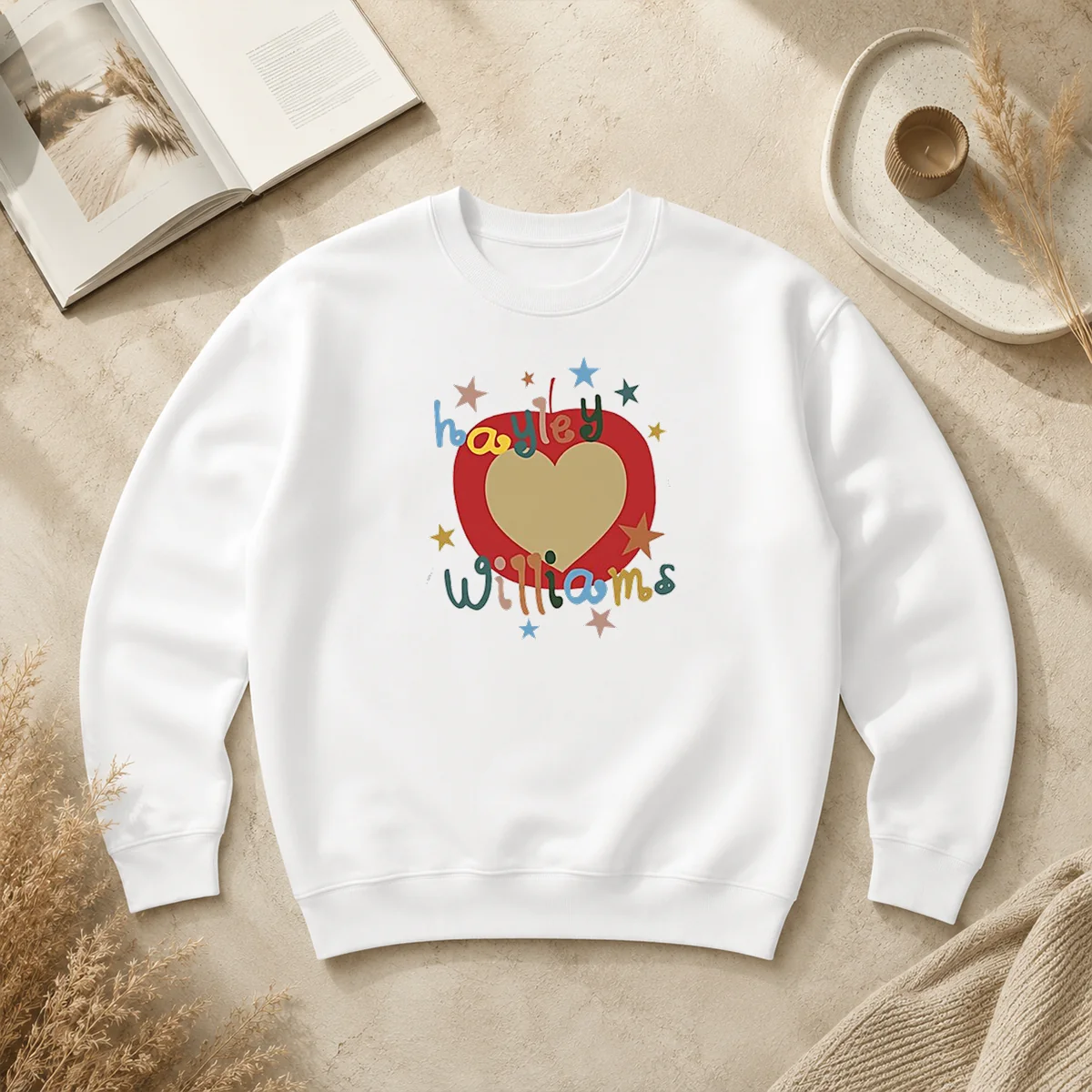 Official Williams Apple Heart Star Pop Sweater Official Williams Apple Heart Star Pop Sweater
