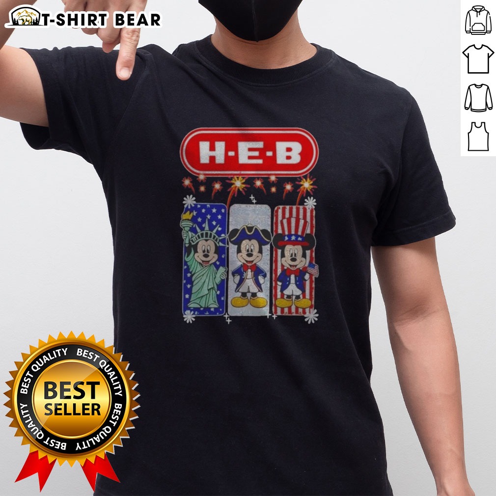 Original H E B Mickey Mouse USA Patriotic Fireworks Shirt on Classic Shirt Original H E B Mickey Mouse USA Patriotic Fireworks Shirt shown as a classic shirt preview
