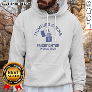 Original Mumford And Sons Prizefighter World Tour Hoodie featuring a unique graphic design.