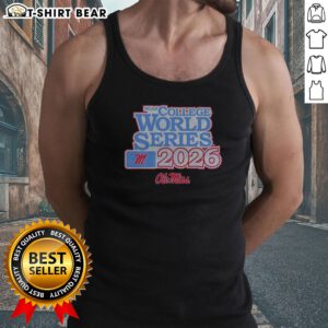 Original Ole Miss Rebels Baseball 2026 NCAA College World Series Tank top featuring team colors and logo