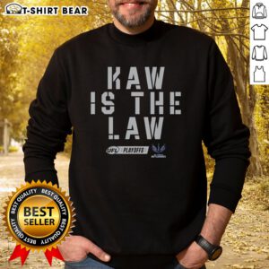 Original St Louis Kaw Is The Law UFL Playoffs Sweatshirt featuring a bold graphic design.