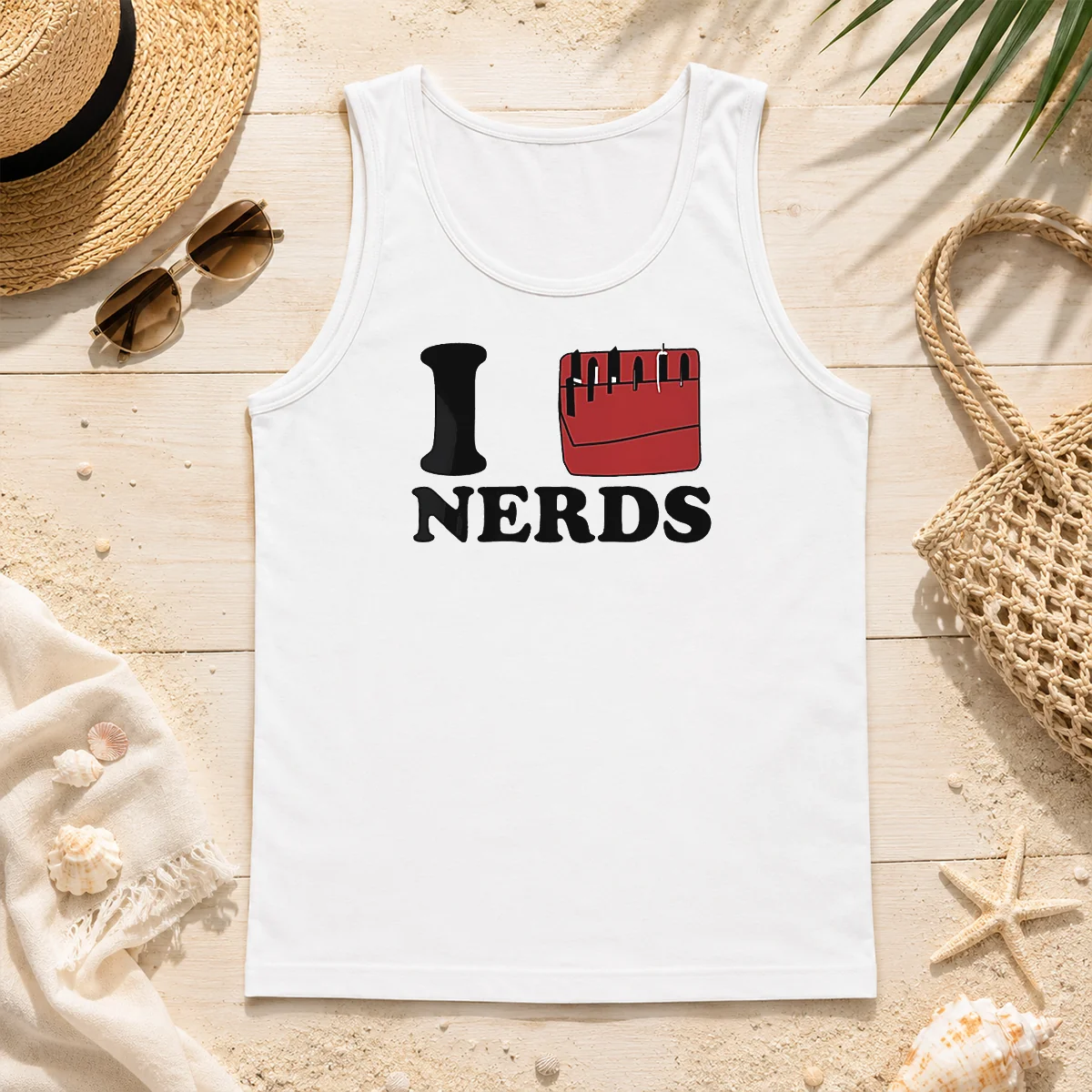 Premium I Love Nerds Pocket Protector Tank Top Premium I Love Nerds Pocket Protector Tank Top