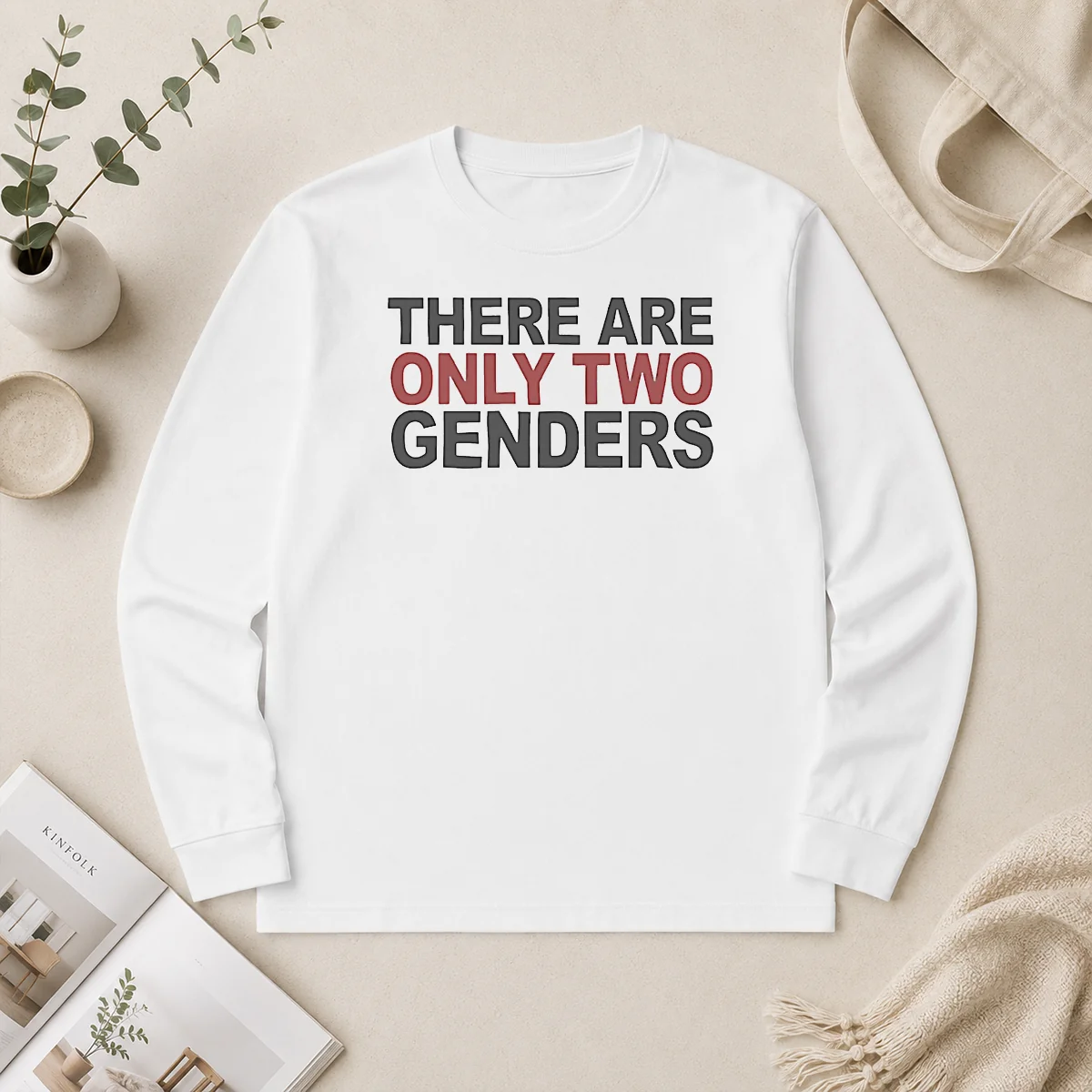 Premium There Are Only Two Genders Long Sleeve Shirt Premium There Are Only Two Genders Long Sleeve Shirt
