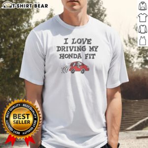 Premium Top Snoopy I Love Driving My Honda Fit