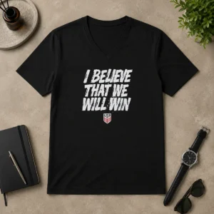 Premium USMNT I Believe That We Will Win V-Neck Shirt