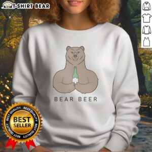 Pretty Bear Beer Meme Sweatshirt featuring a cozy crewneck design with a humorous beer-themed graphic