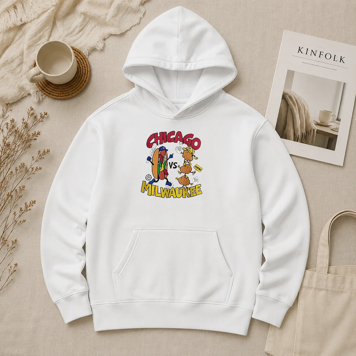 Pretty Chicago Cubs Vs Milwaukee Brewers Baseball Hot Dog Cheese Curds Hoodie Pretty Chicago Cubs Vs Milwaukee Brewers Baseball Hot Dog Cheese Curds Hoodie in navy blue with front graphic print