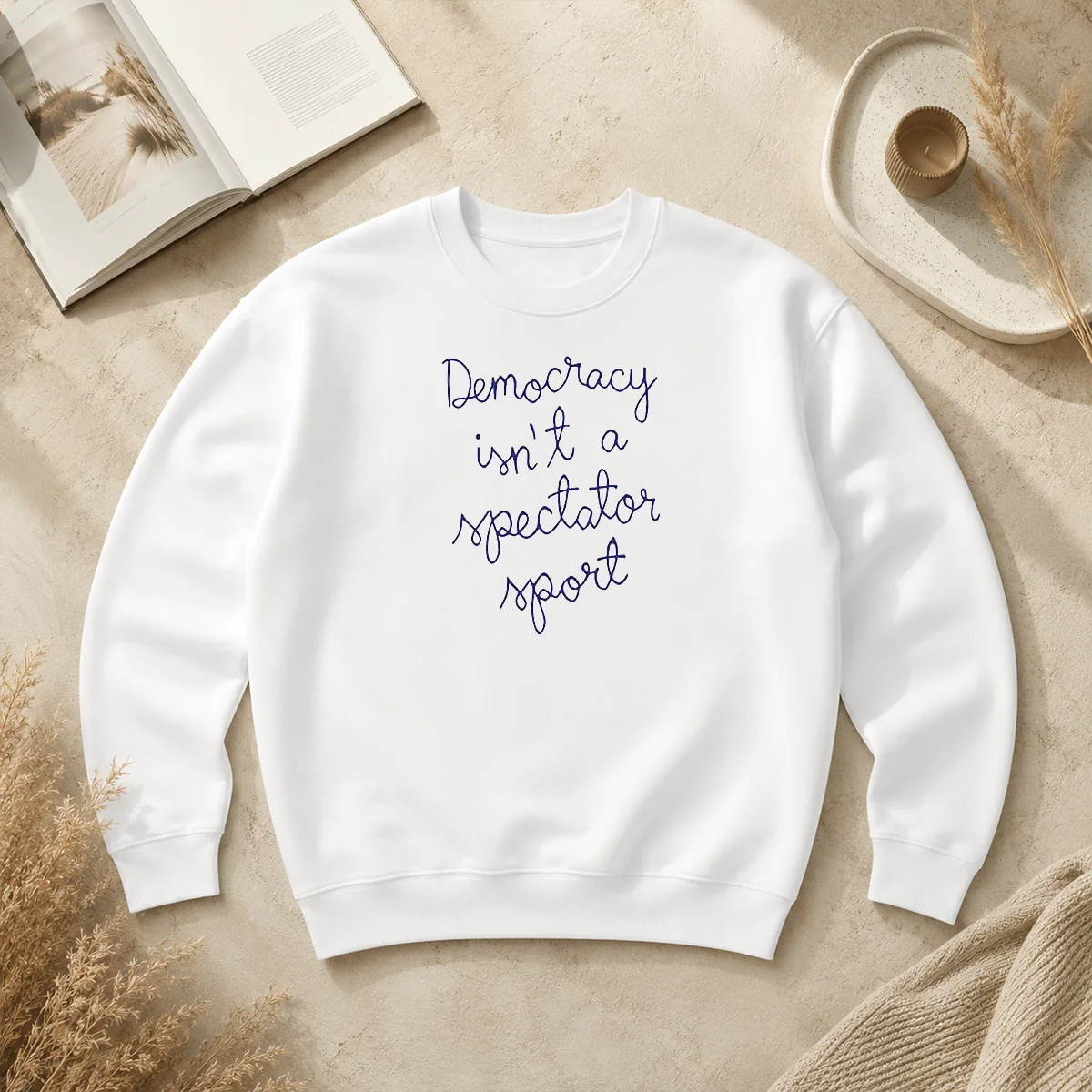 Pretty Democracy Is Not A Spectator Sport Nicole Wallace Sweater Pretty Democracy Is Not A Spectator Sport Nicole Wallace Sweater