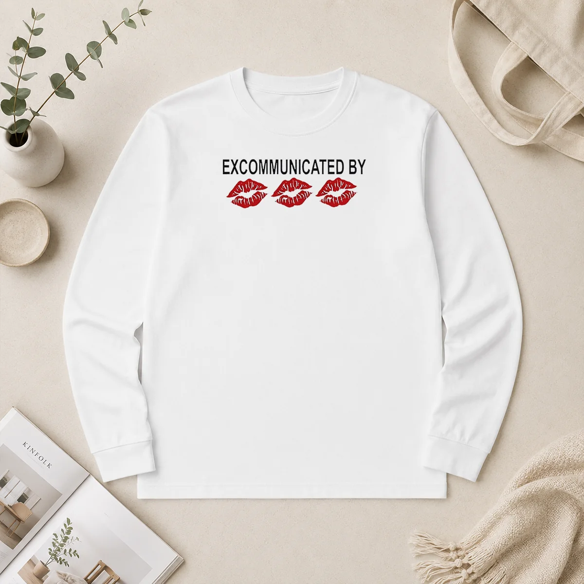 Pretty Excommunicated By Lips Long Sleeve Shirt Pretty Excommunicated By Lips Long Sleeve Shirt