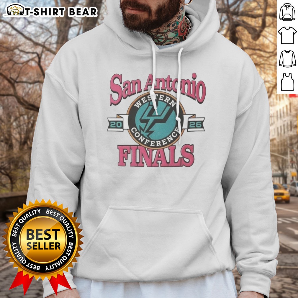 Pretty San Antonio Spurs Western Conference Finals 2026 NBA Graphic Hoodie Shirt on Hoodie Pretty San Antonio Spurs Western Conference Finals 2026 NBA Graphic Hoodie Shirt shown as a hoodie preview