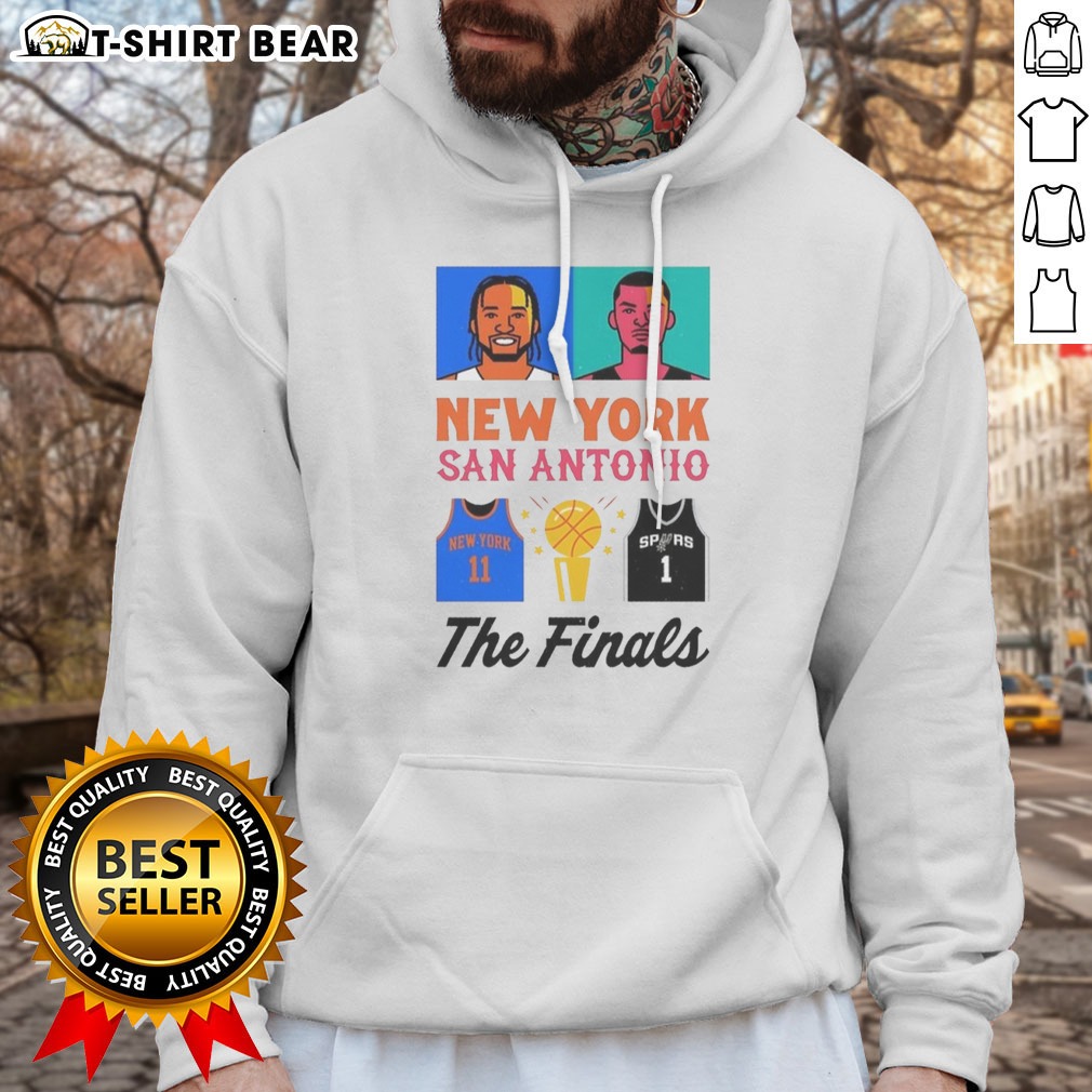 Pretty The Finals Jalen Brunson New York Knicks Victor Wembanyama San Antonio Spurs Hoodie Shirt on Hoodie Pretty The Finals Jalen Brunson New York Knicks Victor Wembanyama San Antonio Spurs Hoodie Shirt shown as a hoodie preview