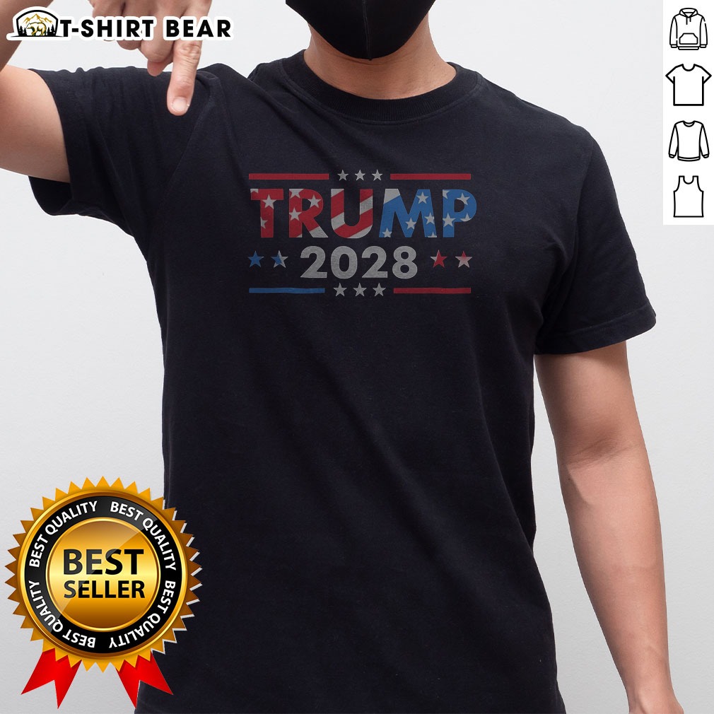 Pretty Trump 2028 Bold Patriotic Flag Shirt Pretty Trump 2028 Bold Patriotic Flag Shirt
