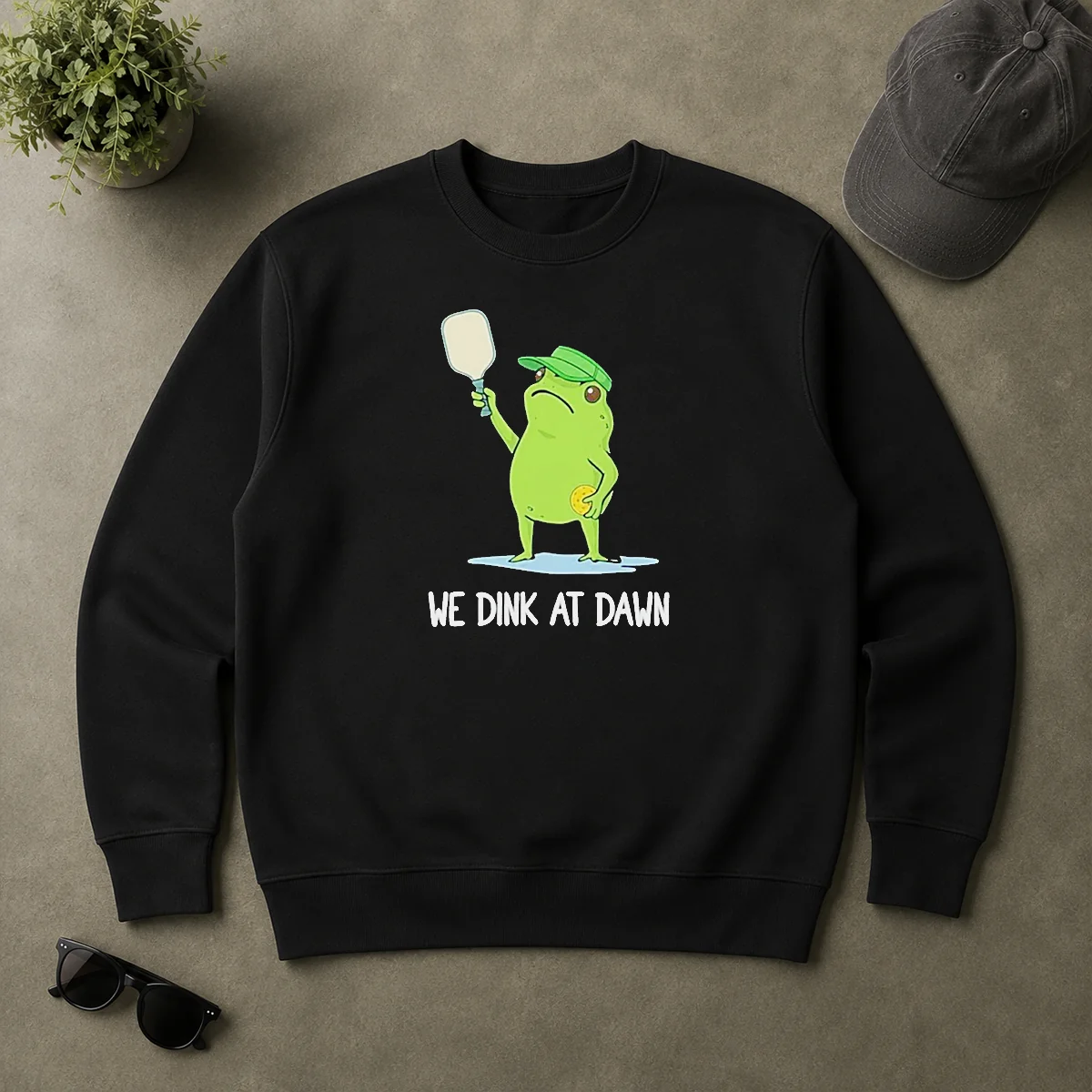 Pretty We Dink At Dawn Pickle Ball Frog Sweater Pretty We Dink At Dawn Pickle Ball Frog Sweater