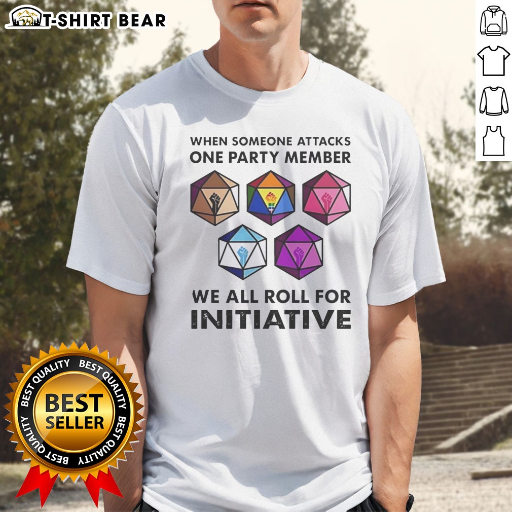 Pretty When Someone Attacks One Party Member We All Roll For Initiative Retro Hoodie Shirt on Classic Shirt Pretty When Someone Attacks One Party Member We All Roll For Initiative Retro Hoodie Shirt shown as a classic shirt preview