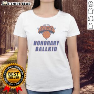 Top New York Knicks Honorary Ballkid Basketball Ladies Shirt