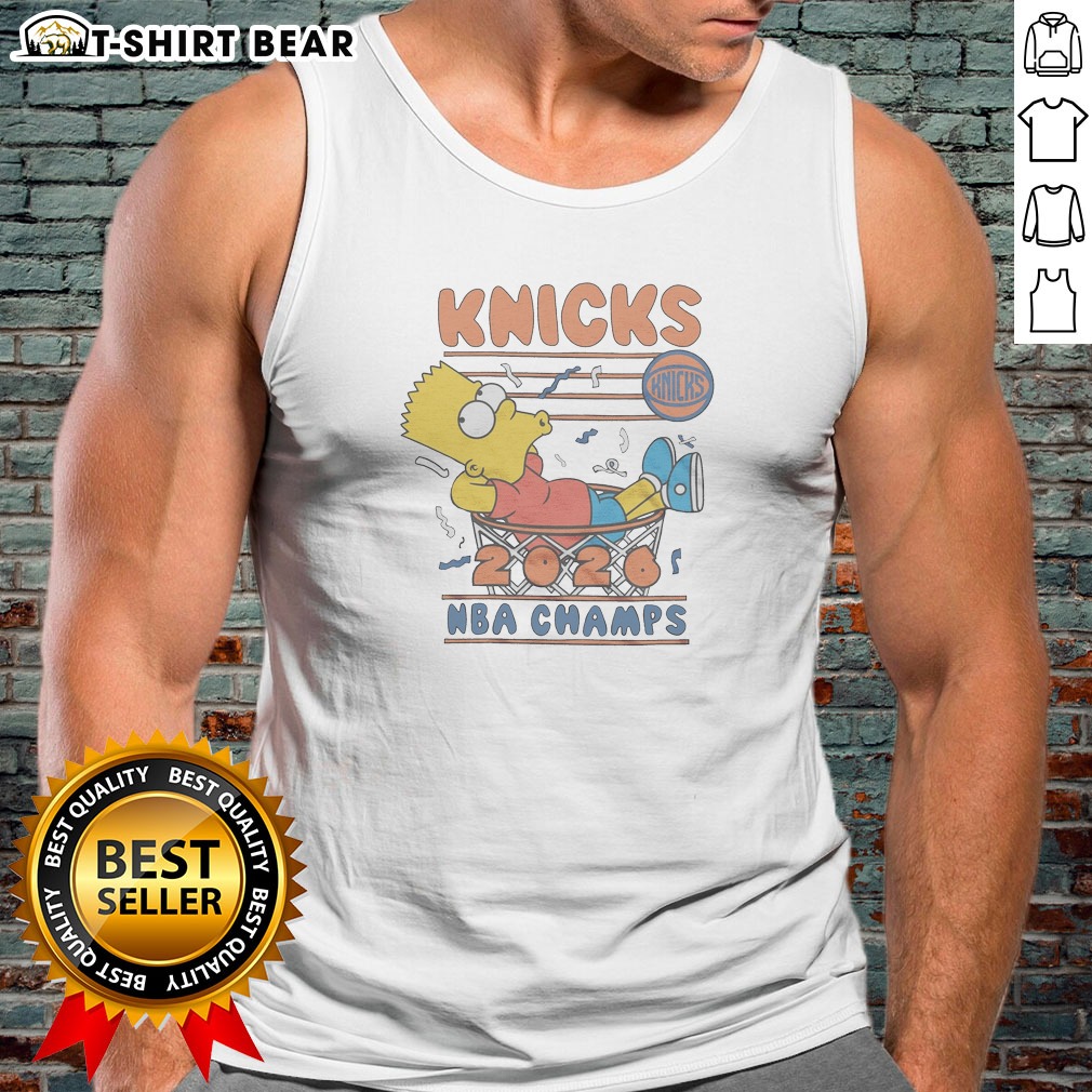 Top The Simpsons Bart X Knicks 2026 NBA Champs Tank Top Top The Simpsons Bart X Knicks 2026 NBA Champs Tank Top