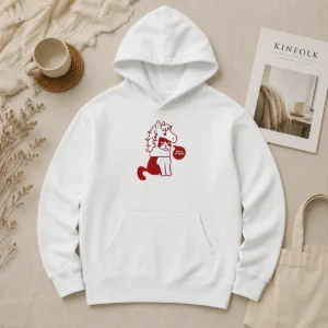 Awesome Cat Wearing Horse Mask This Is My Year Hoodie in charcoal gray with front kangaroo pocket and drawstring hood