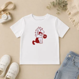 Awesome Cat Wearing Horse Mask This Is My Year Kids T-Shirt