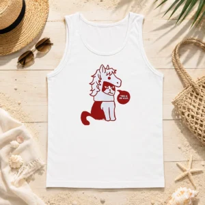 Awesome Cat Wearing Horse Mask This Is My Year Tank Top