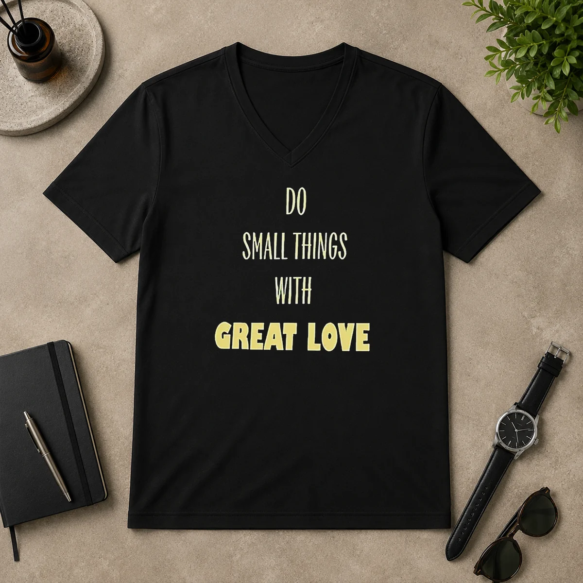 Awesome Do Small Things With Great V-Neck Shirt Awesome Do Small Things With Great V-Neck Shirt