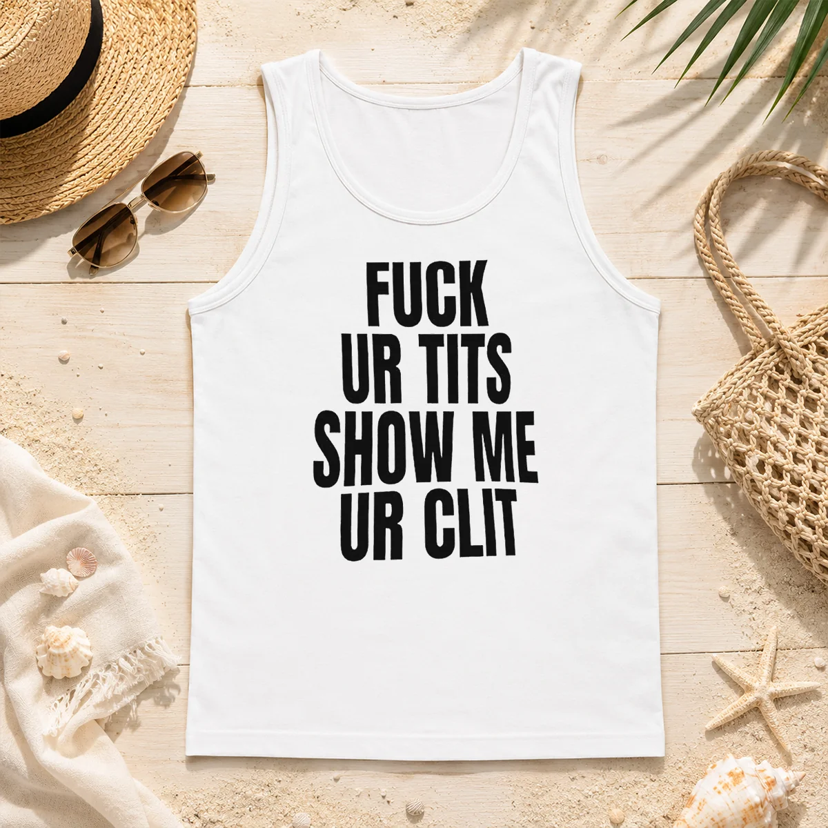Awesome Fuck Ur Tits Show Me Ur Clit Humor Text Tank Top Awesome Fuck Ur Tits Show Me Ur Clit Humor Text Tank Top