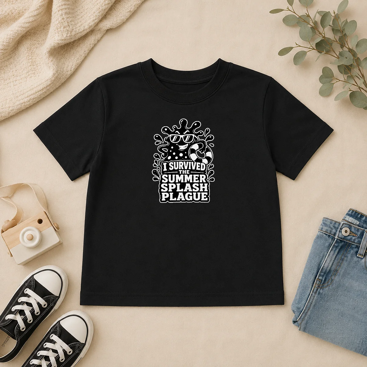 Awesome Good Summer Splash Plague Silhouette Kids T Shirt Awesome Good Summer Splash Plague Silhouette Kids T Shirt featuring a playful summer design on a comfortable cotton tee
