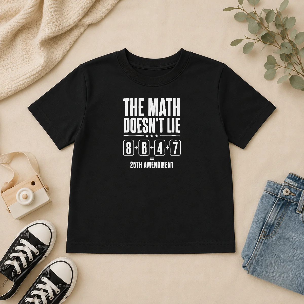 Awesome Hot The Math Doesn'T Lie 8647 25th Amendment Kids T Shirt Awesome Hot The Math Doesn'T Lie 8647 25th Amendment Kids T-Shirt
