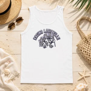 Awesome Kid'S Racing Louisville Soccer Player Grey Tank Top