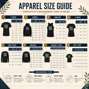 Size chart for Awesome When Men Stop Bing Asshooles I'Ll Stop Being A Bitch with measurements in inches and cm