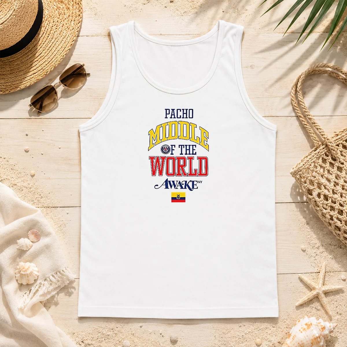 Awesome William Pacho Paris Saint Germain Middle Of The World Awake NY Ecuador Tank Top Awesome William Pacho Paris Saint Germain Middle Of The World Awake NY Ecuador Tank Top
