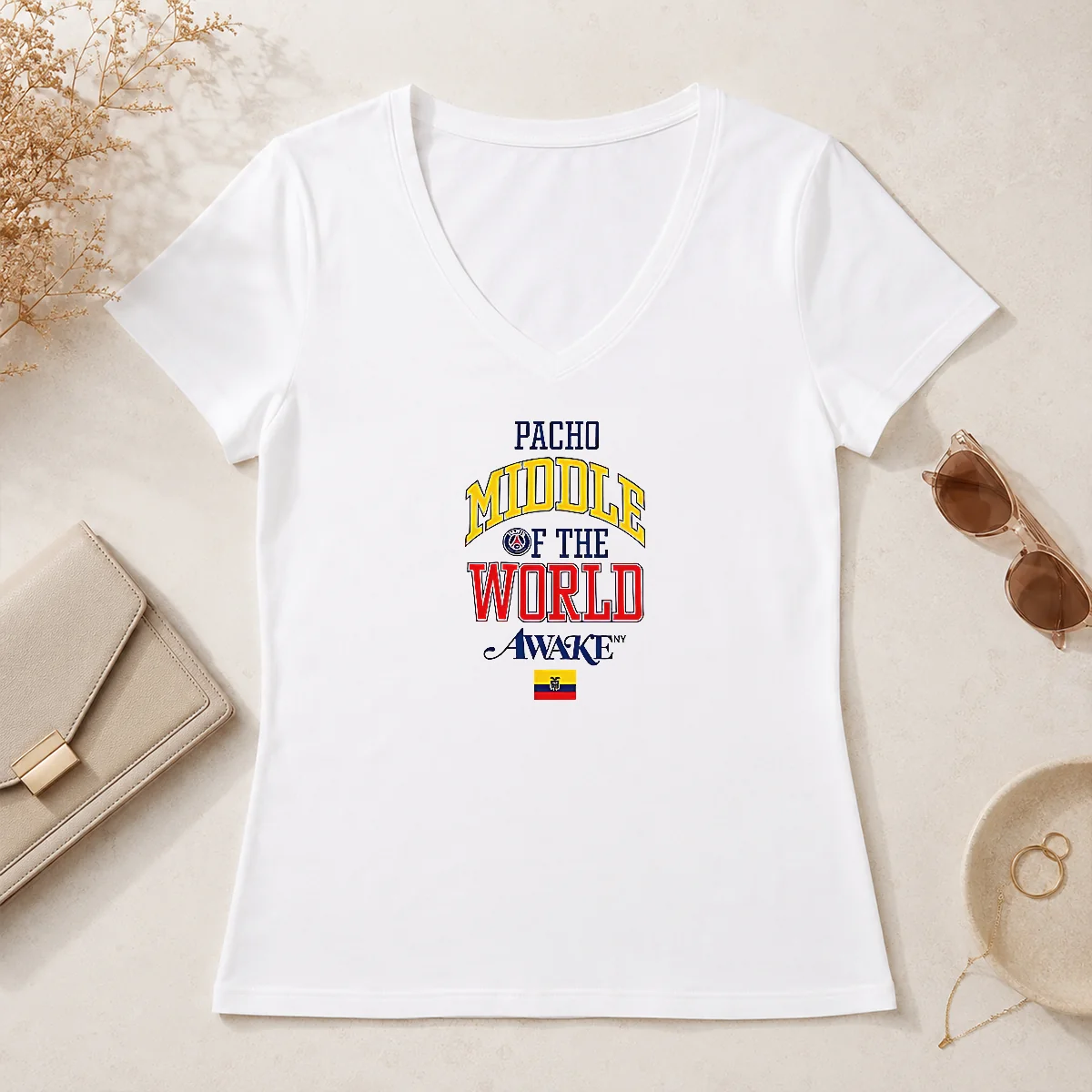 Awesome William Pacho Paris Saint Germain V-Neck Shirt Awesome William Pacho Paris Saint Germain V-Neck Shirt