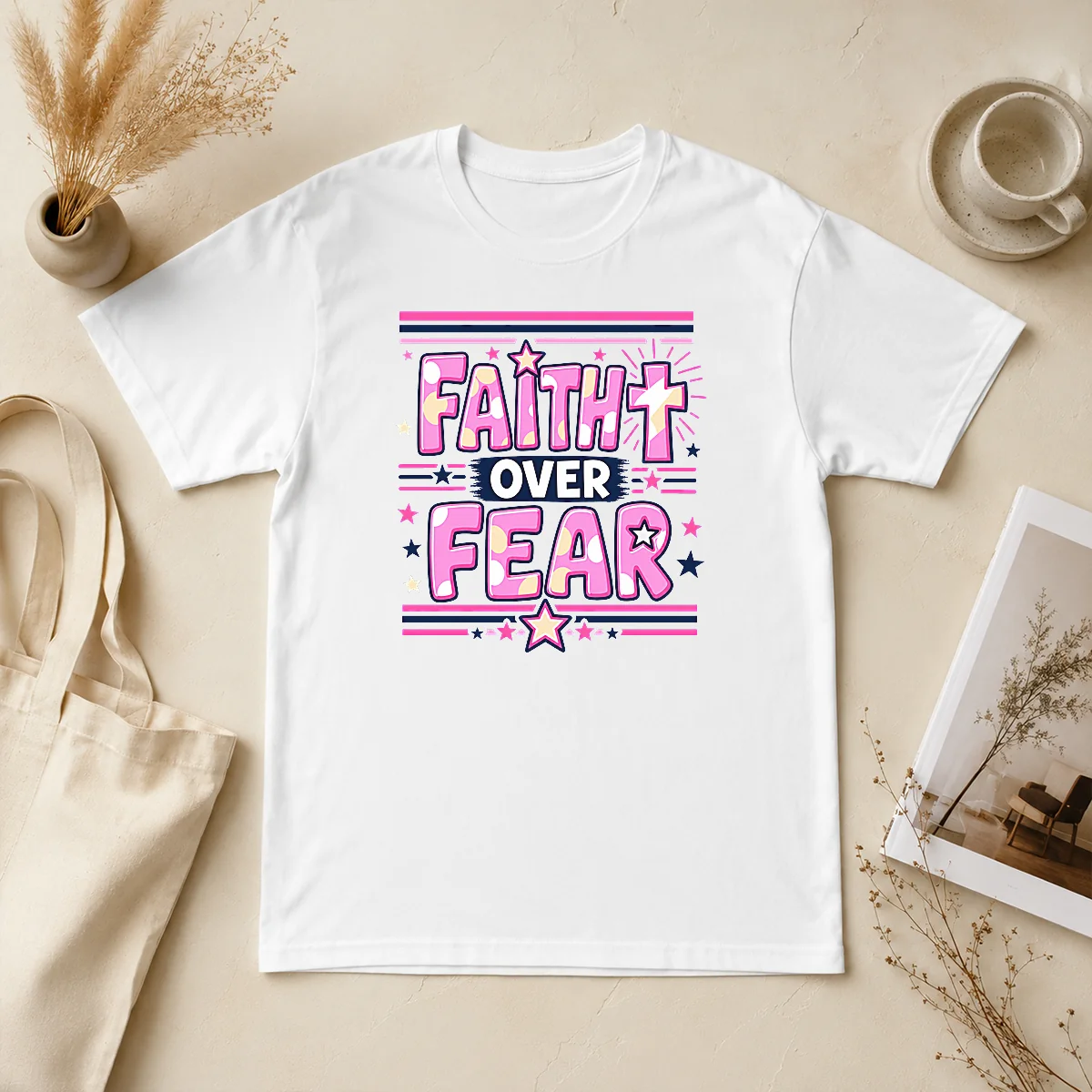 Funny Faith Over Fear Motivational Christian Shirt Funny Faith Over Fear Motivational Christian Shirt