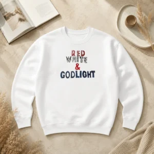 Funny Hot Red White And Godlight Patriotic Sweater
