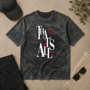 Funny Miranda Priestly Quote That'S All The Devil Wears Prada Red Heel printed on a soft washed t shirt in red