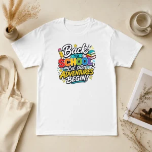 Funny Nice Back To School Adventures Typography