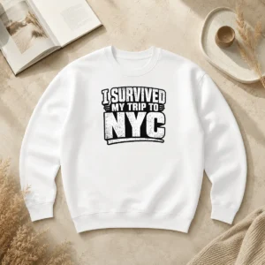 Funny Official I Survived My Trip To NYC Silhouette Humor Sweater
