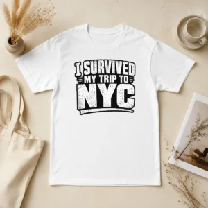 Funny Official I Survived My Trip To NYC Silhouette Humor